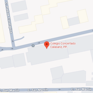 Plano de situación del Colegio Calasanz Plano de situación del Colegio Calasanz